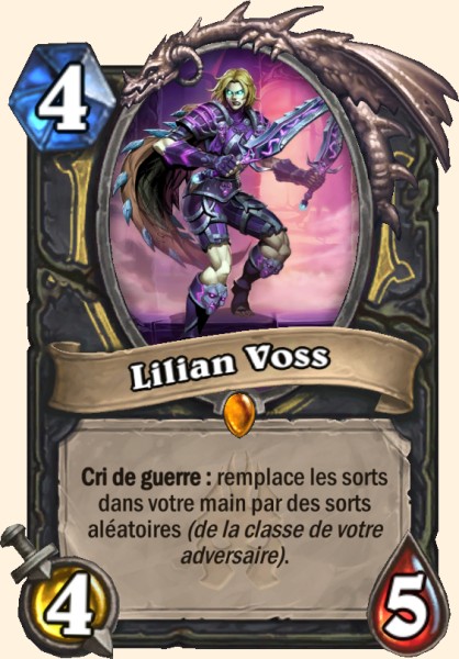 Lilian Voss carte Hearhstone