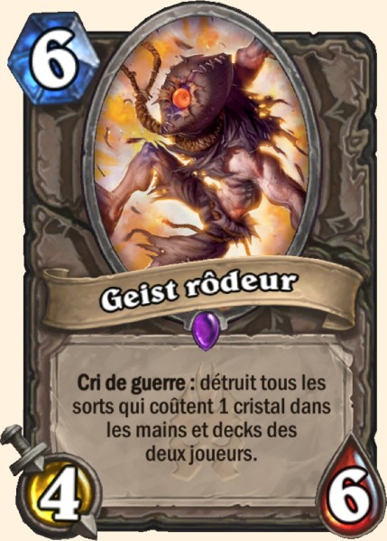 Geist rodeur carte Hearhstone