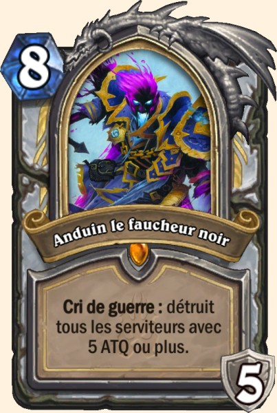 Anduin faucheur de l'ombre carte Hearhstone