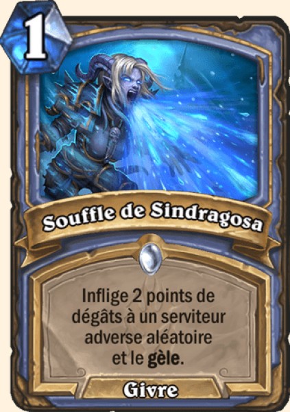 Souffle de Sindragosa carte Hearhstone