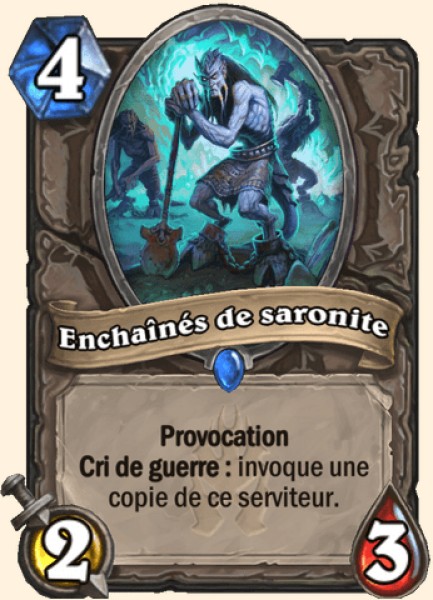 Saronite Chain Gang carte Hearhstone