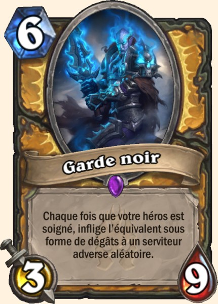 Garde noir carte Hearhstone