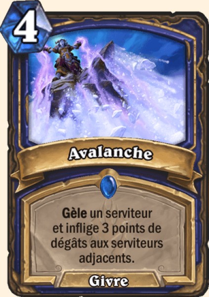 Avanlanche carte Hearhstone