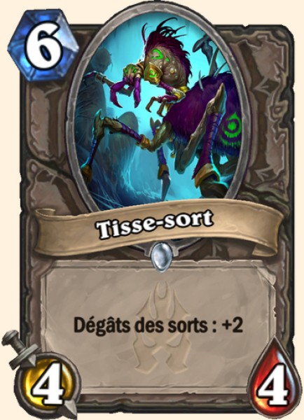 Tisse-sort carte Hearhstone