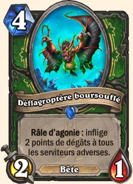 Chauve souris explosive carte Hearhstone