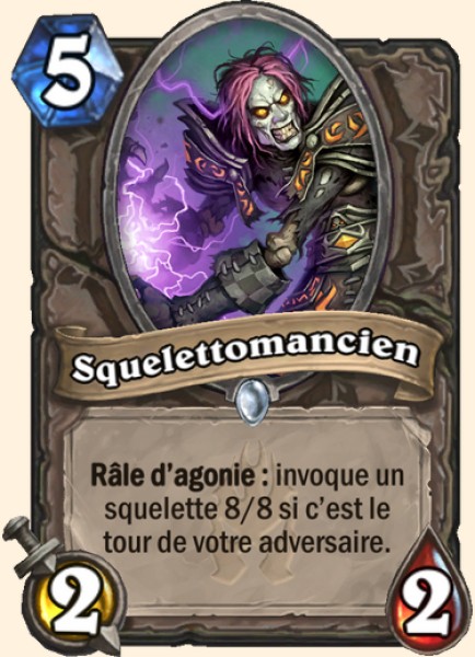 Squelettomancien carte Hearhstone