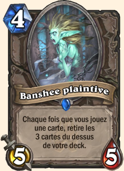 Banshee funebre carte Hearhstone