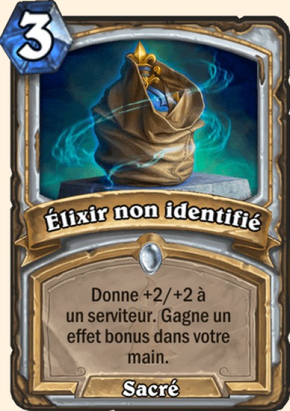 Elixir non-identifie carte Hearhstone