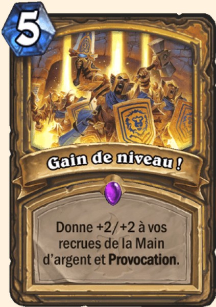 Niveau superieur ! carte Hearhstone
