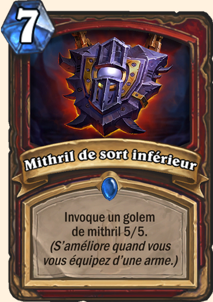 Mithril de sort inferieur carte Hearhstone