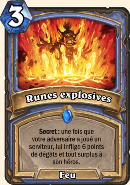 Runes enflammees carte Hearhstone