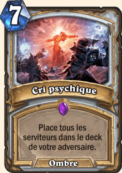 Cri psychique carte Hearhstone