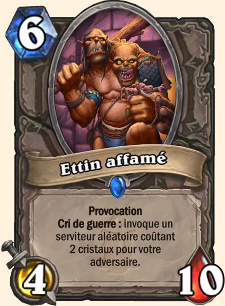 Ettin affame carte Hearhstone