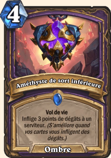 Amethyste de sort inferieure carte Hearhstone