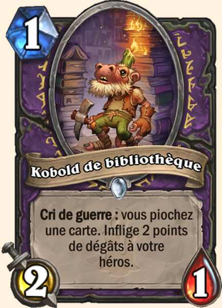 Kobold blibliothecaire carte Hearhstone