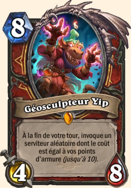 Geosculpteur Yip carte Hearhstone