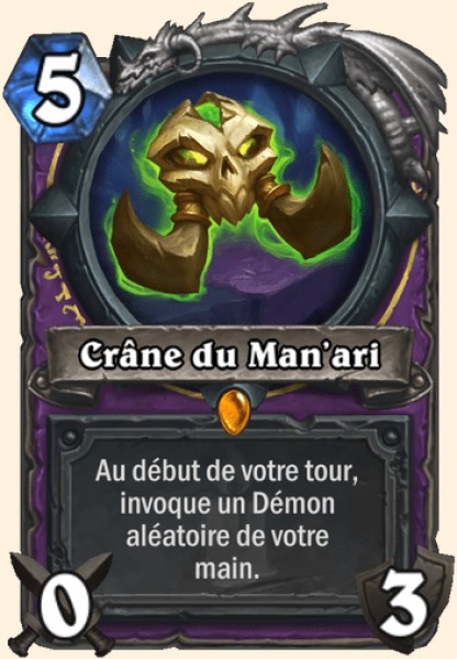 Crane du Man'ari carte Hearhstone