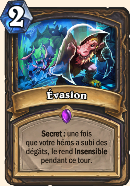 Evasion carte Hearhstone