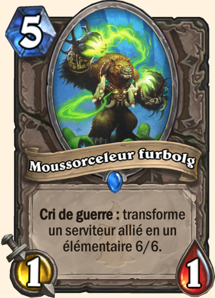 Furbolg lieur de mousse carte Hearhstone