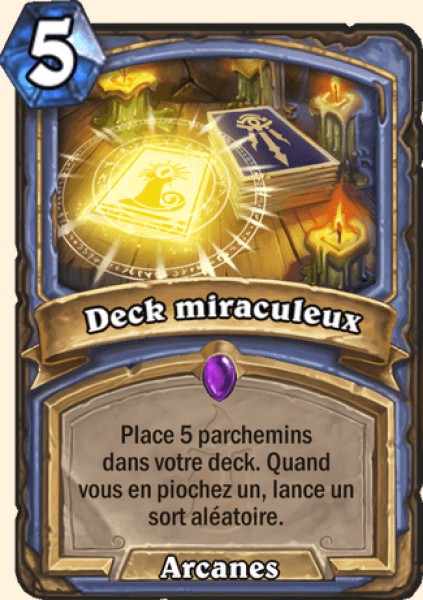 Deck de merveilles carte Hearhstone