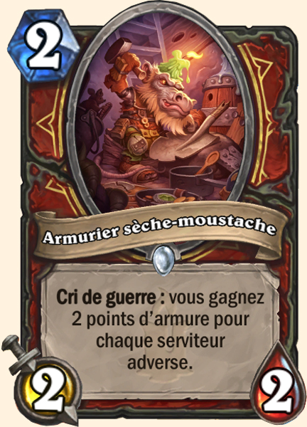 Armurier seche-moustache carte Hearhstone