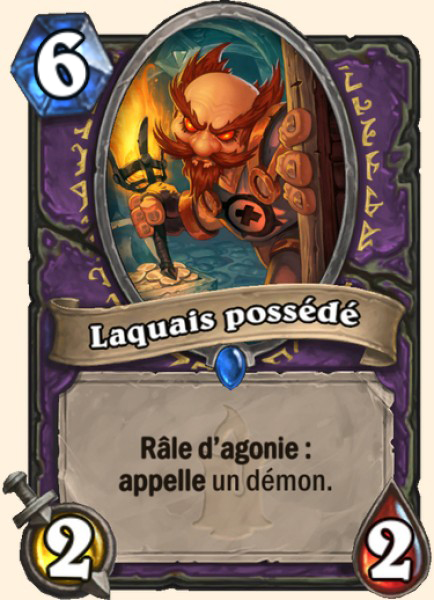 Laquais possede carte Hearhstone
