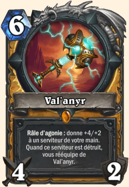 Val'anyr carte Hearhstone