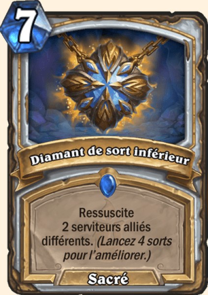 Diamant de sort inferieur carte Hearhstone