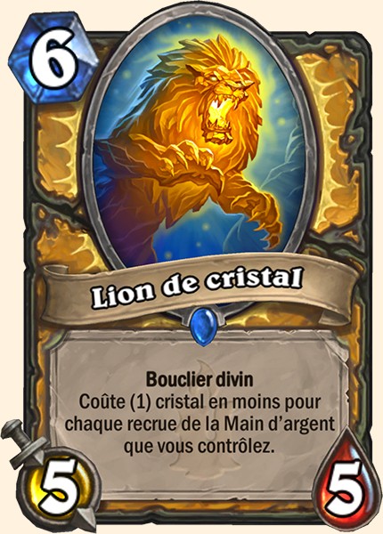 Lion de cristal carte Hearhstone