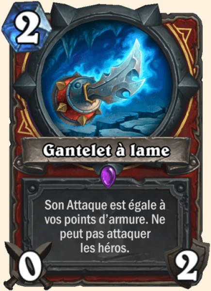 Gantelet a lame carte Hearhstone