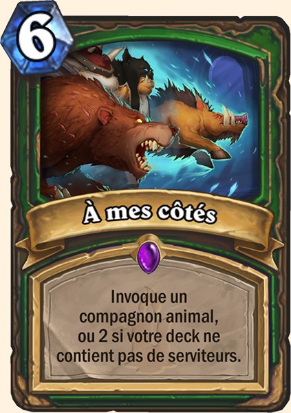 A mes cotes ! carte Hearhstone