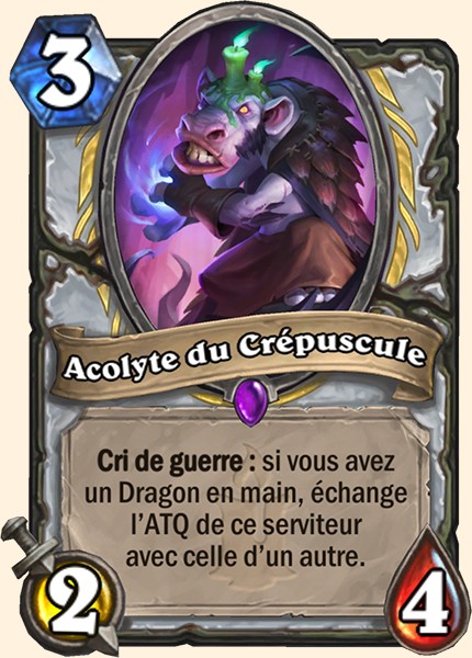 Acolyte du Crepuscule carte Hearhstone