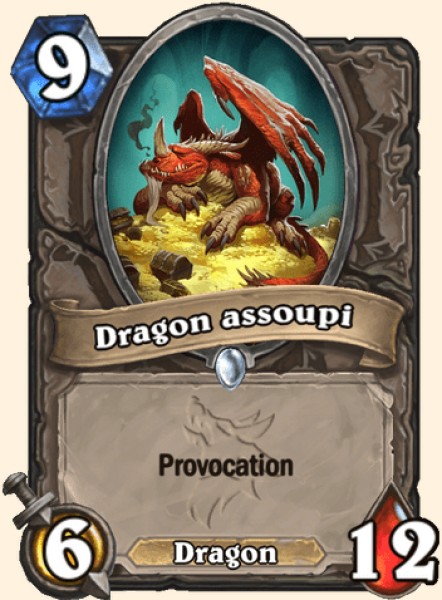 Dragon assoupi carte Hearthstone