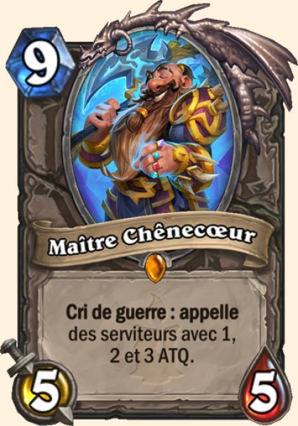 Maitre Chenecoeur carte Hearhstone