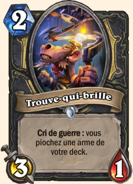 Trouve-brillant des cavernes carte Hearhstone