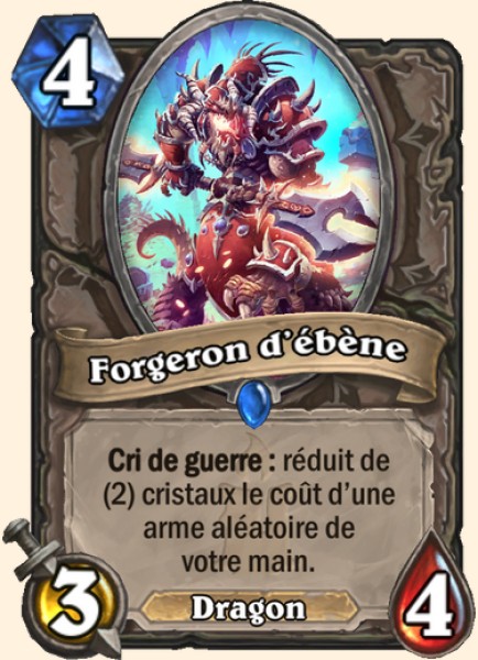 Forge dragon d'ebene carte Hearhstone