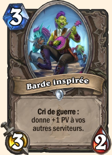 Barde turbulent carte Hearhstone