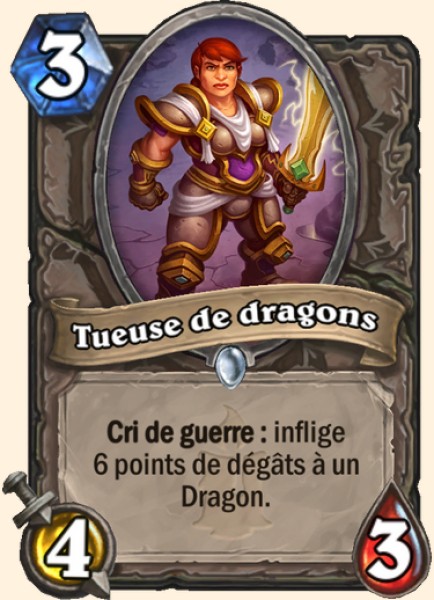 Tueuse de dragon carte Hearhstone