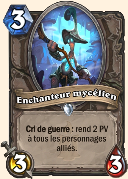 Enchanteur mycélien carte Hearhstone