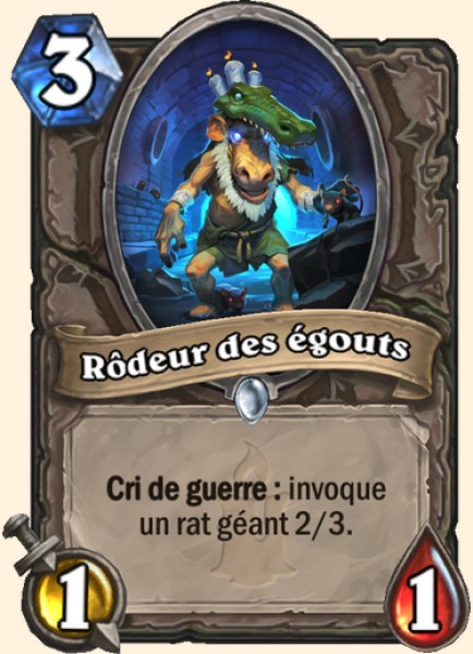 Clampant des egouts carte Hearhstone