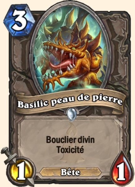 Basilic peau de pierre carte Hearhstone