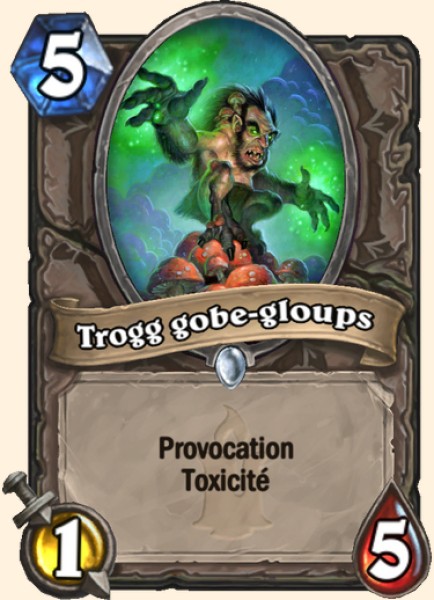 Trogg mange-obscurite carte Hearhstone