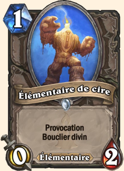 Elementaire de cire carte Hearhstone