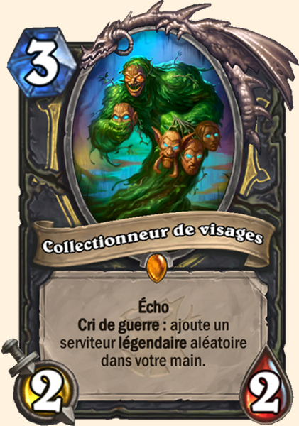 Collectionneur de visages carte Hearhstone