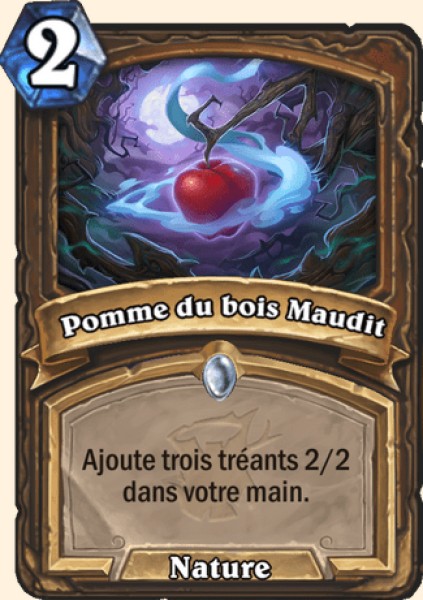 Pomme du Bois maudit carte Hearhstone