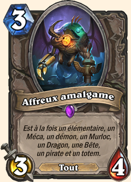 Amalgame de cauchemar carte Hearhstone