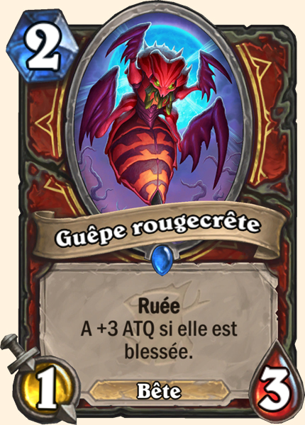 Guepe ecarlate carte Hearhstone