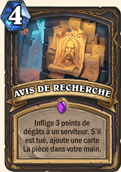 Recherchez ! carte Hearhstone