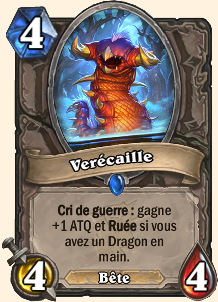 Vers ecailleux carte Hearhstone