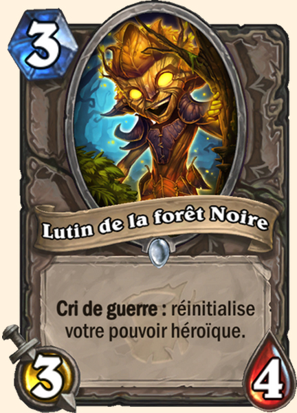 Lutin de la foret Noire carte Hearhstone